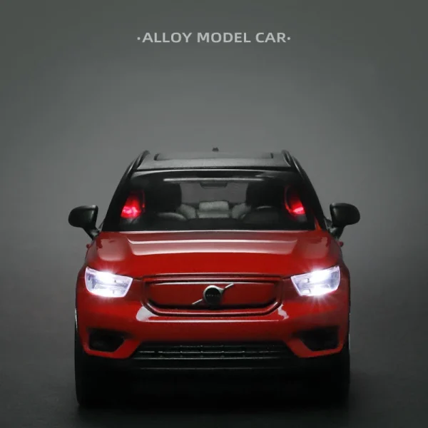 1:32 VOLVO XC40 SUV Charging Pile Alloy Off-road Diecast Model Toy Cars Sound Light Pull Back Car Vehicle Toys For Children - Image 5