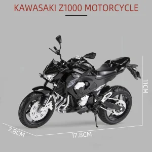 1:12 Kawasaki Z800 Alloy Die Cast Motorcycle Model Toy Vehicle Collection Autobike Shork-Absorber Off Road Autocycle Toys Car