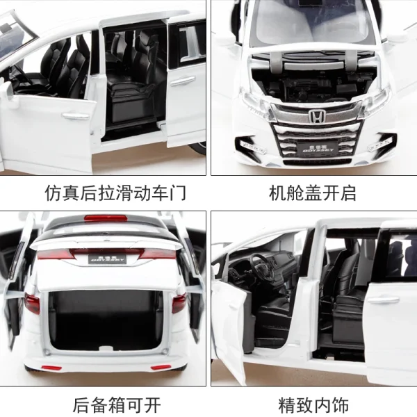 1:32 Honda ODYSSEY Car Model Alloy Car Die Cast Toy Car Model Car Pull Back Children Toy Gift Collectible - Image 5
