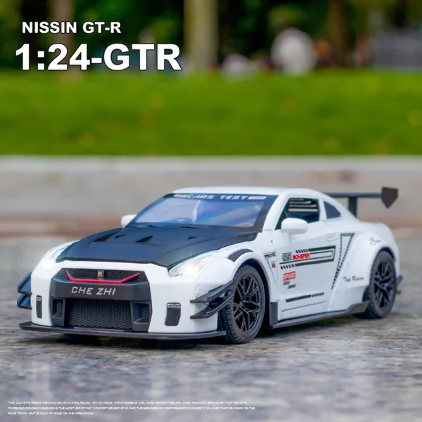 1:24 Nissan Skyline Ares GTR R35 Diecasts & Toy Vehicles Metal Toy Car Model High Simulation Pull Back Collection Kids Toys - Image 5