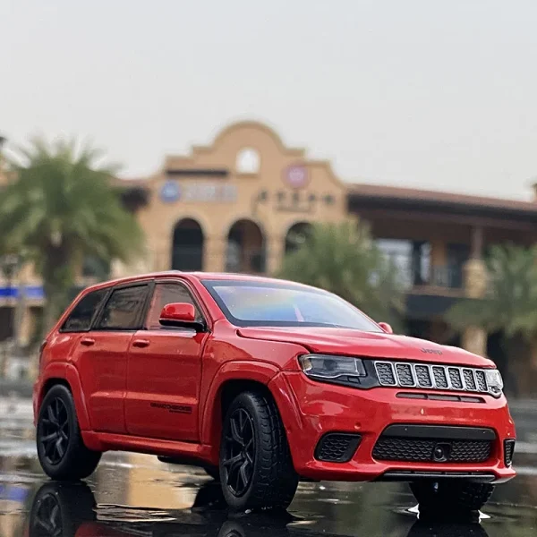 1:32 JEEPS Grand Cherokee SUV Alloy Off-road Car Model Steering Shock Absorber Sound And Light Toy Car Boy Gifts Car Model - Image 3