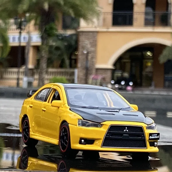1:32 Mitsubishis JDM Lancer Evo X Open Door With Sound and Light Alloy Toy Car Model Ornaments For Children Gifts - Image 4