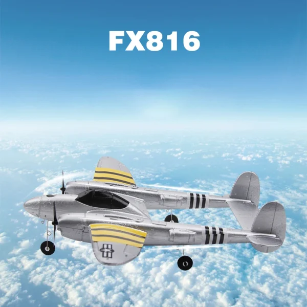 FX-816 World War II Air Force P38 RC Airplane 2.4GHz 4CH RC Aircraft Fixed Wing Outdoor Flight Drone For Kid Toys Birthday gift - Image 3