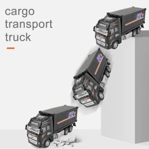 1:32 simulation container truck inertia transport vehicle engineering vehicle children’s toy car boy big truck pull back car