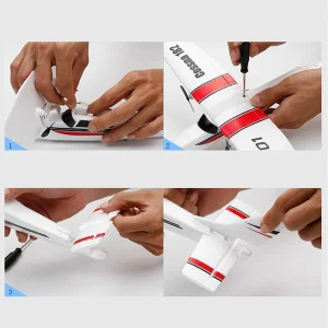 DIY RC Plane Toy EPP Craft Foam Electric Outdoor Remote Control Glider FX-801 Remote Control Airplane DIY Fixed Wing Aircraft