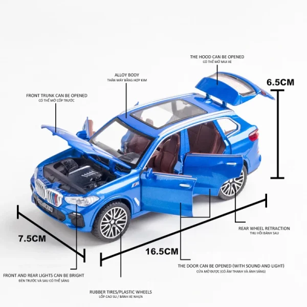 1:32 X5 IM Simulation Alloy Toy Cars Diecast SUV Car Model Children Toys Off-road Vehicles Decorations Christmas Gift - Image 4
