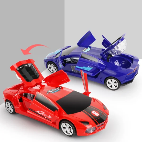 Electric dancing deformation rotating universal police car toy car boy toy child kid girl car Christmas birthday gift - Image 2
