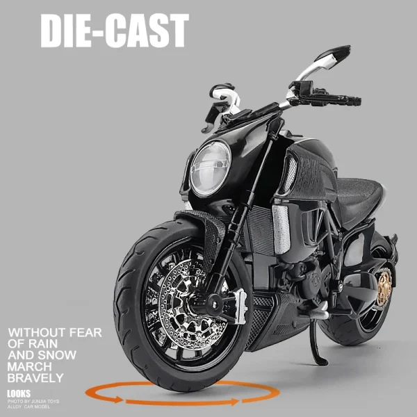 1:12 Ducati Diavel Carbon Red Die Cast Vehicles Collectible Hobbies Motorcycle Model Toys Birthday gift for children - Image 4
