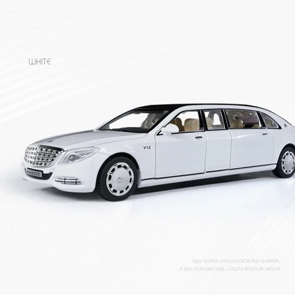 1:32 Toy Car Maybach S650 Extended edition Metal Toy Alloy Car Diecasts & Toy Vehicles Car Model light sound Toys For Children - Image 5
