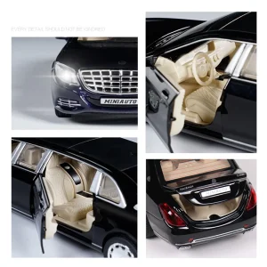 1:32 Toy Car Maybach S650 Extended edition Metal Toy Alloy Car Diecasts & Toy Vehicles Car Model light sound Toys For Children