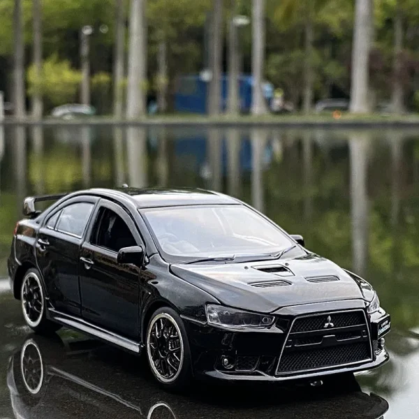 1:32 Mitsubishis JDM Lancer Evo X Open Door With Sound and Light Alloy Toy Car Model Ornaments For Children Gifts - Image 3