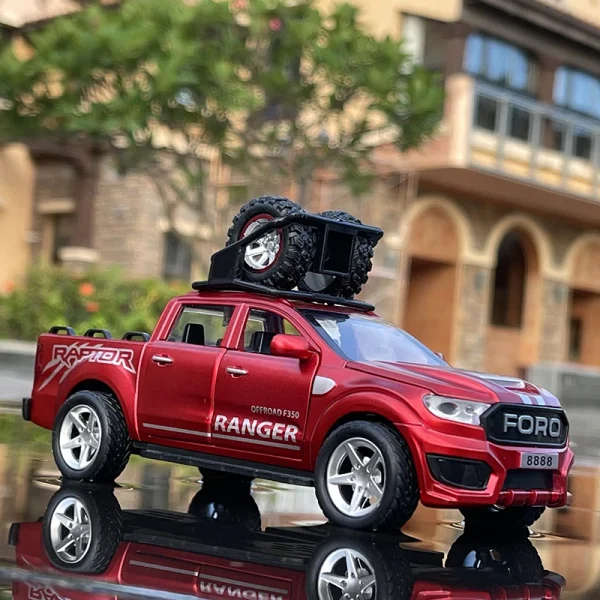 New 1:32 Ford Raptor F350 Picku Alloy Car Carry tires Off-Road Vehicle Toy Diecasts & Toy Vehicles Car Model Kids Toy Gifts - Image 3