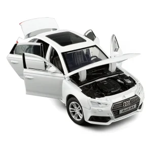 1:32 AUDI A4 A6 A7 A8 Simulation Car Model Diecast Toy Car Sounds&Lights Hobbies For Collection Children‘s Birthday Gifts