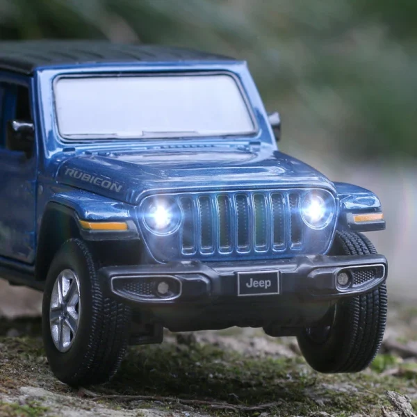 New 1:32 JEEPS Sahara Wrangler Simulation Toy Vehicles Model Sound and light Shock Absorbers Alloy Children Toys Collection Gift - Image 5
