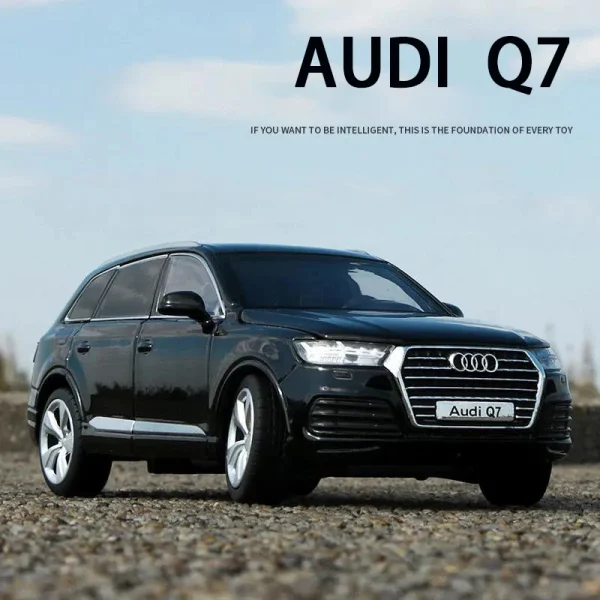 1:32 Scale Audi Q7 Sport SUV Alloy Car Model With Pull Back Sound Light Children Gift Collection Diecast Toy Model - Image 2