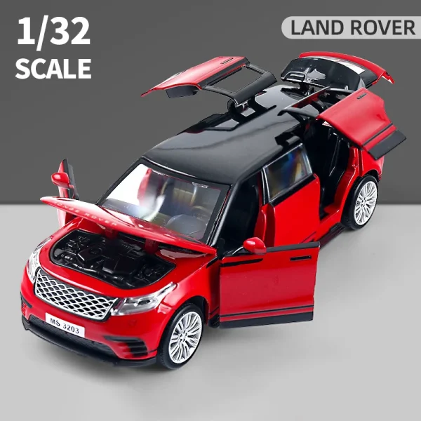 1:32 Range Rover Velar Lengthen Alloy Limousine Metal Diecast Car Model Flashing Musical Kids Toy Vehicles Gift - Image 6