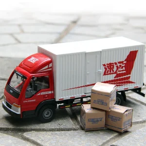 1:50 Alloy Simulation Van Truck Model Engineering Transport Vehicle Children’s Toy Birthday Gift