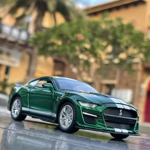 1:32 Ford Mustang Shelby GT500 Supercar High Simulation Car Model Alloy Pull Back Kid Toy Car 4 Open Door Children’s Gifts