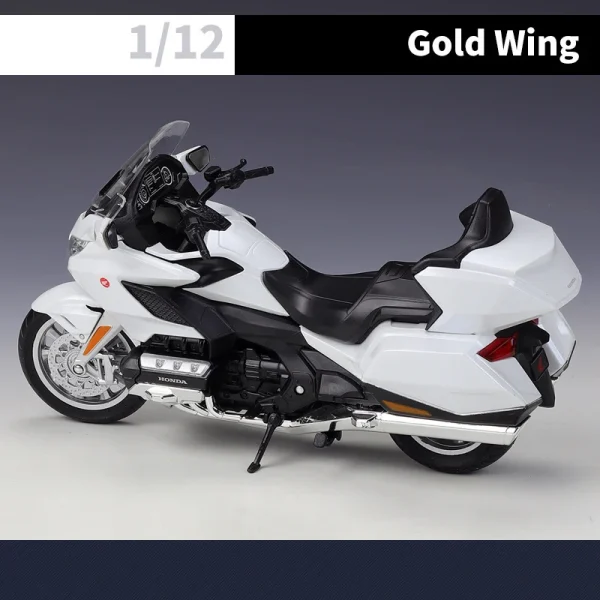 WELLY 1:12 Scale Honda Gold Wing Motorcycle Simulation Alloy Model Adult Collection Decoration Gifts Toys for Boys - Image 5