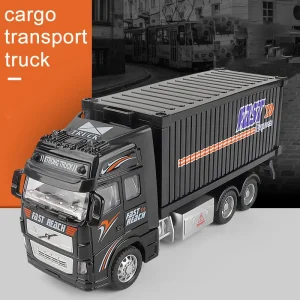 1:32 simulation container truck inertia transport vehicle engineering vehicle children’s toy car boy big truck pull back car