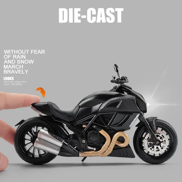 1:12 Ducati Diavel Carbon Red Die Cast Vehicles Collectible Hobbies Motorcycle Model Toys Birthday gift for children - Image 3