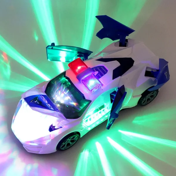Electric dancing deformation rotating universal police car toy car boy toy child kid girl car Christmas birthday gift - Image 5