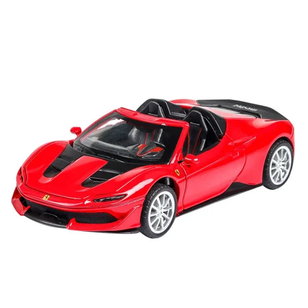 1:32 J50 Supercar Model Alloy Car Die Cast Toy Car Model Sound and light Pull Back Children's Toy Collectibles - Image 5