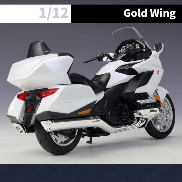 WELLY 1:12 Scale Honda Gold Wing Motorcycle Simulation Alloy Model Adult Collection Decoration Gifts Toys for Boys - Image 6