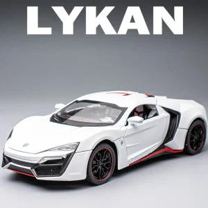 1:24 Lykan Hypersport Supercar Model Diecasts & Toy Vehicles Toy Car Metal Collection Toy Kid Toys for Children Kids Gifts