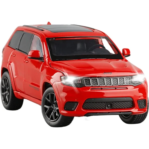 1:32 JEEPS Grand Cherokee SUV Alloy Off-road Car Model Steering Shock Absorber Sound And Light Toy Car Boy Gifts Car Model - Image 5
