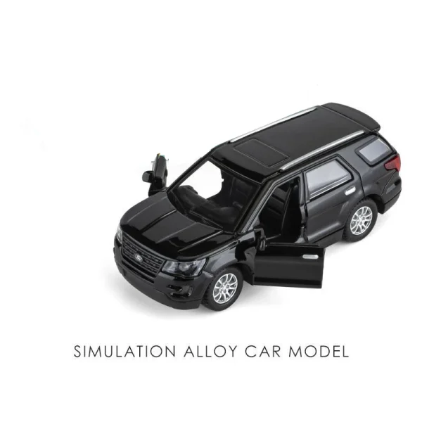 New 1:36 Ford Explorer Alloy Car Model Sound and light Diecasts & Toy Vehicles Toy Cars Kid Toys For Children Collection Gifts - Image 6