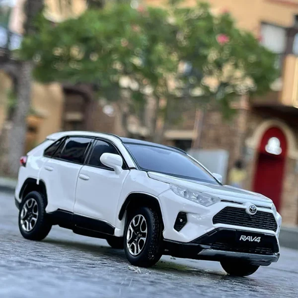 JKM 1:32 RAV4 2020 SUV Diecasts & Toy Vehicles Metal Car Model Shock absorber Sound Light Collection Car Toys Gift - Image 3
