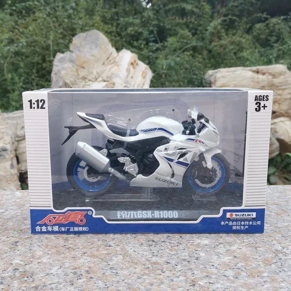 1:12 Diecast Motorcycle Model Toy F-Suzuki Suzuki GSX-R1000 Suspension Off-road Vehicle Motorcycle Collection Model Gift - Image 3