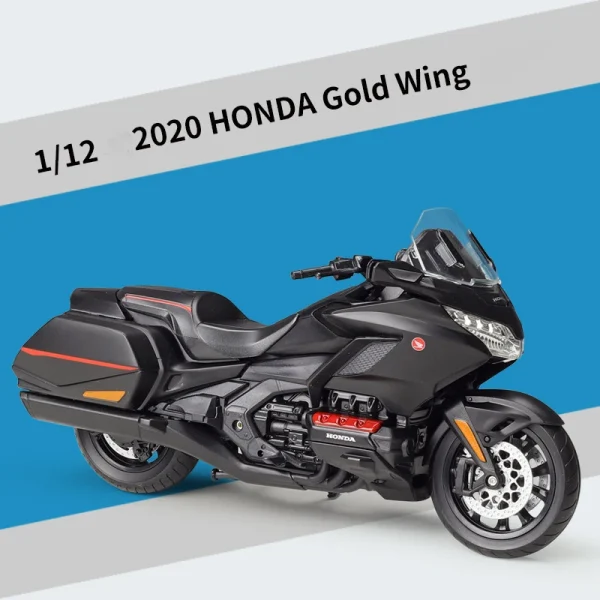 WELLY 1:12 Scale Honda Gold Wing Motorcycle Simulation Alloy Model Adult Collection Decoration Gifts Toys for Boys - Image 2