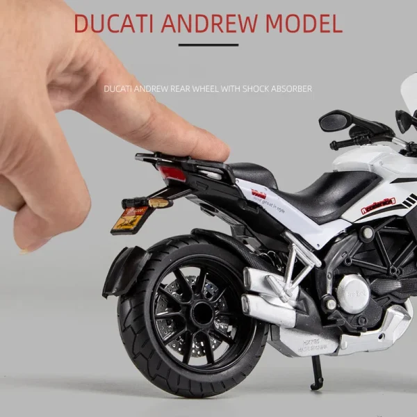 1/12 Ducati MTS Enduro Die Cast Motorcycle Model Toy Vehicle Collection Autobike Shork-Absorber Off Road Autocycle Toys Car - Image 4