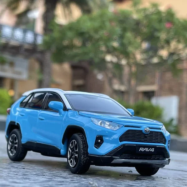 JKM 1:32 RAV4 2020 SUV Diecasts & Toy Vehicles Metal Car Model Shock absorber Sound Light Collection Car Toys Gift - Image 4