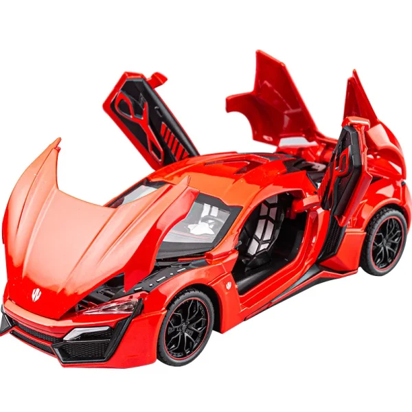 1:24 Lykan Hypersport Supercar Model Diecasts & Toy Vehicles Toy Car Metal Collection Toy Kid Toys for Children Kids Gifts - Image 5