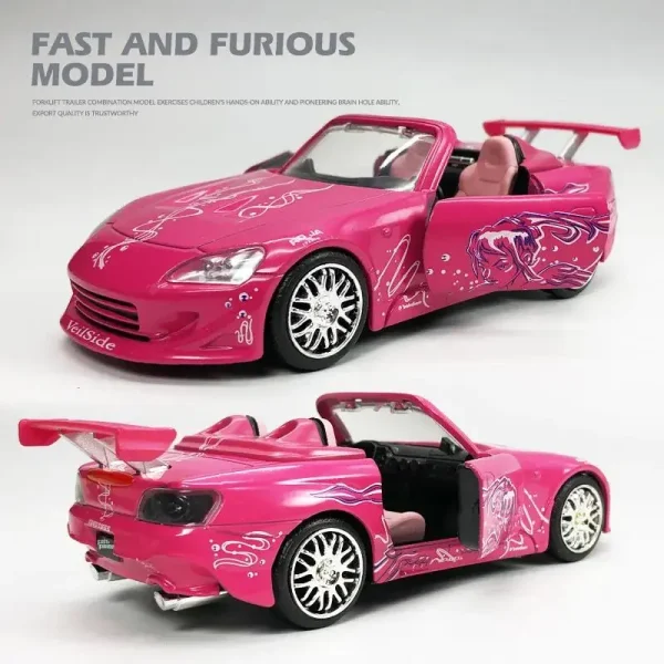 1:32 Charger Nissan GTR Mitsubishi EVO Eclipse Mazda RX7 Fast and Furious Series Car Model Collection Car Toy Boy Gift - Image 3