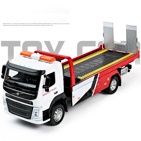 1:50 VOLVO VAN Type Alloy Trailer Car Model Simulation Children's Sound and Light Alloy Car Model Truck Boy Toy - Image 4