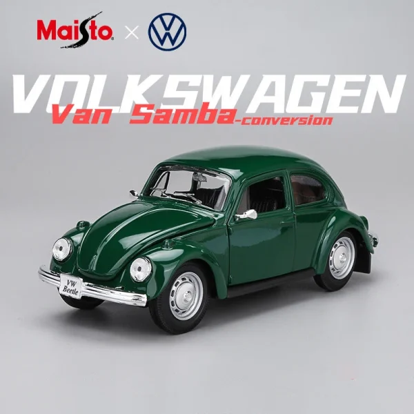 Maisto 1:24 Beetle Alloy Car Diecasts & Toy Vehicles Car Model Miniature Scale Model Car Toy For Children - Image 3