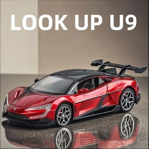 1:32 BYD Look UP U9 Supercar Alloy Die Cast Toy Car Model Sound and Light Children’s Toy Collectibles Birthday gift