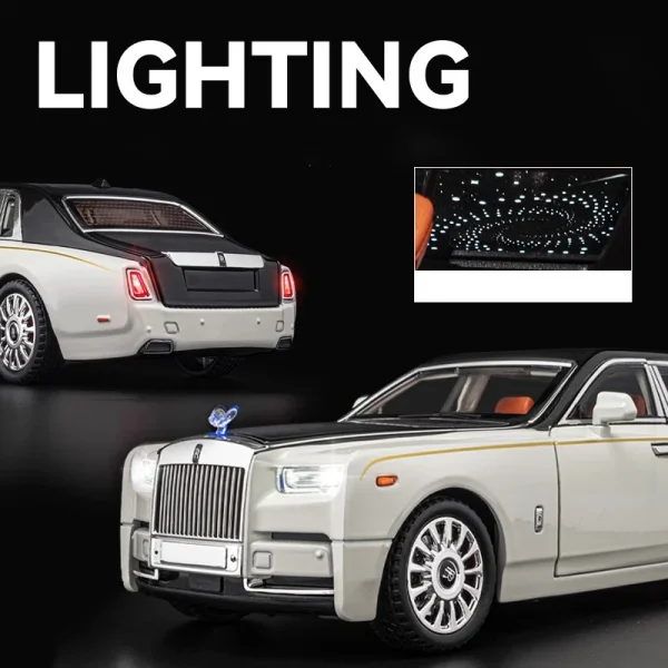 1:18 Rolls Royce Phantom Starlight Headliner Alloy Car Diecasts & Toy Vehicles Car Model Sound and light Car Toys For Kids Gifts - Image 4
