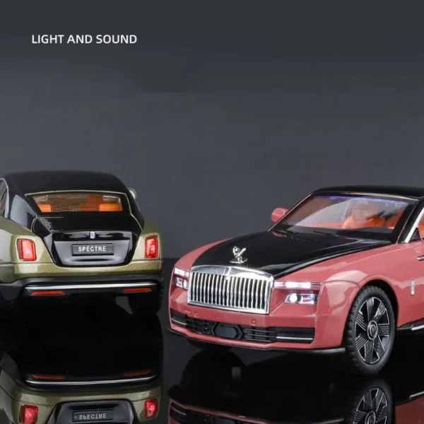 1/24 Rolls Royce Spectre Alloy Die Cast Toy Car Model Sound and Light Children's Toy Collectibles Birthday gift - Image 3