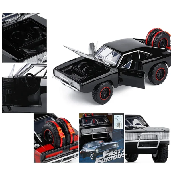 JADA 1:24 DODGE CHARGER R/T Fast & Furious Alloy Car Diecasts & Toy Vehicles Car Model Miniature Scale Model Car For Children - Image 4