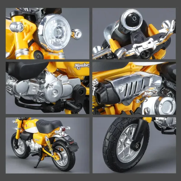 1:12 Honda Monkey 125 Alloy Die Cast Motorcycle Model Toy Vehicle Collection Sound and Light Off Road Autocycle Toys Car - Image 3