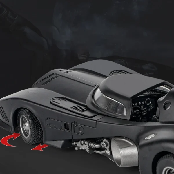 1:24 Batmobile Bat 1989 Alloy Car Diecasts & Toy Vehicles Car Model Sound and light Pull back Car Toys For Kids Gifts - Image 3