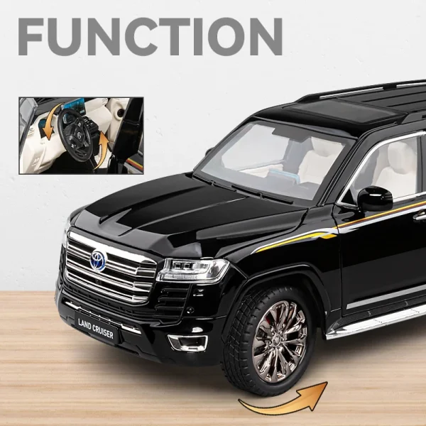 1/18 Toyota Land Cruiser LC300 SUV Alloy Die Cast Toy Car Model Sound and Light Children's Toy Collectibles Birthday gift - Image 3