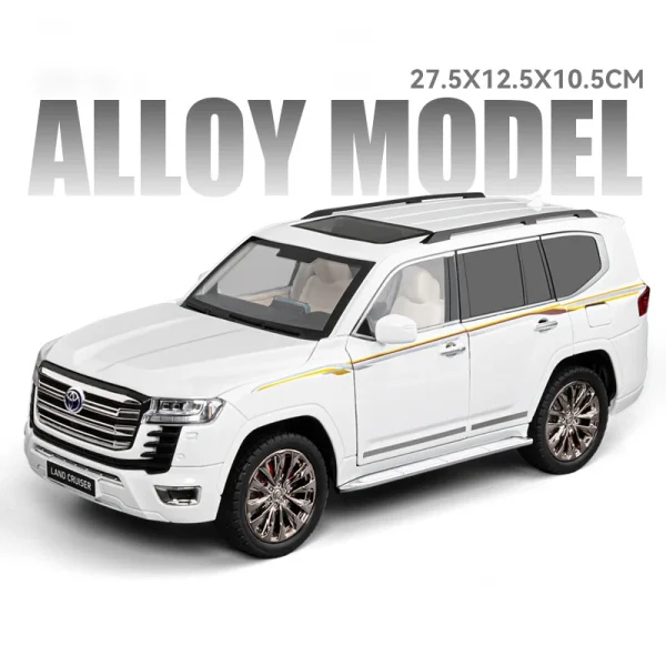 1/18 Toyota Land Cruiser LC300 SUV Alloy Die Cast Toy Car Model Sound and Light Children's Toy Collectibles Birthday gift - Image 6