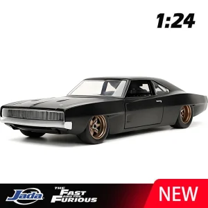 JADA 1:24 Fast & Furious Dodge Charger 1968 Alloy Car Diecasts & Toy Vehicles Car Model Miniature Scale Model Car For Children