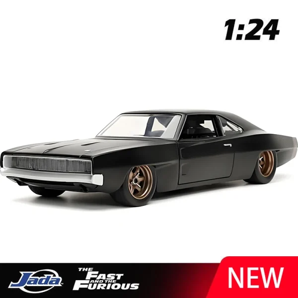 JADA 1:24 Fast & Furious Dodge Charger 1968 Alloy Car Diecasts & Toy Vehicles Car Model Miniature Scale Model Car For Children